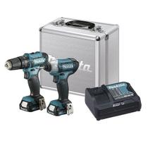 Parafusadeira/Furadeira Bateria 12V com maleta combo MAKITA