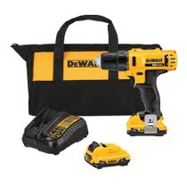 Parafusadeira/Furadeira Bivolt 12V Max* 3/8" C/ 2 Baterias 12V 1,5Ah - Dewalt