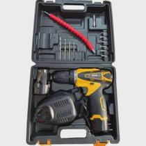 Parafusadeira Furadeira Bivolt 26v C/ 2 Baterias - 18 Peças Parafusadeira Furadeira Bivolt 26v C/ 2 Baterias - 18 Peças
