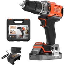 Parafusadeira Furadeira Black+decker Bcd383d1xk-br 20 V Max 2 Ah Bivolt Com Luz Led E Empunhadura Parafusadeira Furadeira Black+decker Bcd383d1xk-br 20 V Max 2 Ah Bivolt Com Luz Led E Empunhadura