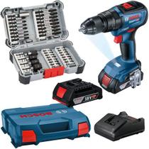 Parafusadeira Furadeira Bosch Gsb 18v 50 Kit 36 Peças Bits Parafusadeira Furadeira Bosch Gsb 18v 50 Kit 36 Peças Bits