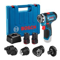 Parafusadeira Furadeira Bosch GSR 12V-15 FC 12V 2 baterias e maleta