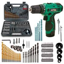 Parafusadeira Furadeira Bpf03 12v Britânia + Kit 103 peças Bosch