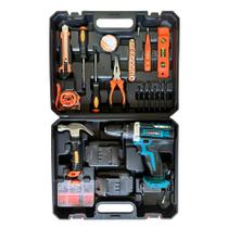 Parafusadeira Furadeira C/ 2 Baterias 21v Kit Ferramentas Parafusadeira Furadeira C/ 2 Baterias 21v Kit Ferramentas
