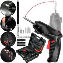 Parafusadeira Furadeira Chave de Fenda Elétrica Kit 48 Peças Portátil Sem Fio 3.6 voltz 1300mAh
