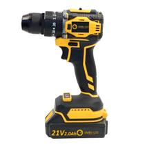 Parafusadeira/Furadeira Com 2 Baterias 21V 2.0AH Bivolt 1750RPM + Maleta E Acessórios