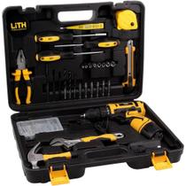 Parafusadeira/Furadeira com 2 baterias de 12V Carregador Bivolt Maleta e Acessórios LITH LT2000