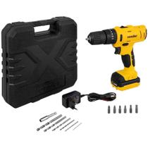 Parafusadeira Furadeira Com Impacto a Bateria Fonte Bivolt 12 Volts PFV-120I - 60.01.120.100 - VONDER