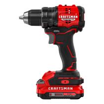Parafusadeira/Furadeira CRAFTSMAN V20 sem escovas compacta com LED e bateria