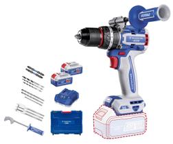 Parafusadeira/Furadeira de Impacto 1/2" (13 mm) 20V Com 2 baterias 20V de 4,0Ah, Carregador e Maleta
