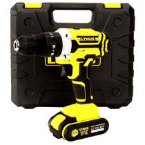 Parafusadeira Furadeira de Impacto 20V com 2 Baterias Carregador Bivolt e Maleta - LYNUS Parafusadeira Furadeira de Impacto 20V com 2 Baterias Carregador Bivolt e Maleta - LYNUS