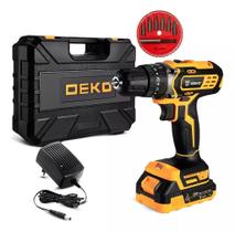 Parafusadeira Furadeira de Impacto 20V com Maleta e Acessórios - DEKO - DKCD20ID01-5S3