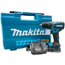 Parafusadeira Furadeira de Impacto Bateria 18V com Carregador e Maleta 74pçs DHP490WVX1 MAKITA