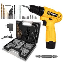 Parafusadeira Furadeira De Impacto Com Bateria E Maleta