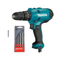 Parafusadeira Furadeira de Impacto Kit 5 Brocas HP0300P Makita 110V