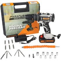 Parafusadeira Furadeira de Impacto Profissional 18V, A Bateria Sem Fio, Com Acessórios