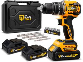 Parafusadeira Furadeira De Impacto Sem Fio 2 Baterias 21v Com Maleta Tb-21yx The Black Tools Parafusadeira Furadeira De Impacto Sem Fio 2 Baterias 21v Com Maleta Tb-21yx The Black Tools