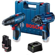 Parafusadeira Furadeira e Chave de Impacto GSR 120-LI 2 Baterias 2,0Ah Bivolt Bosch