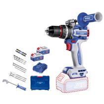 Parafusadeira/Furadeira Impacto 1/2" 20V Brushless Tramontina Total 2 baterias 20V Carregador Maleta