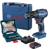 Parafusadeira Furadeira Impacto 18v c/ 30 peças X-LINE, Bateria, Carregador e Maleta GSB 185-LI BOSCH Parafusadeira Furadeira Impacto 18v c/ 30 peças X-LINE, Bateria, Carregador e Maleta GSB 185-LI BOSCH
