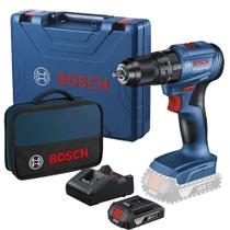 Parafusadeira Furadeira Impacto 18v c/ Bateria, Carregador, Bolsa e Maleta GSB 185-LI BOSCH