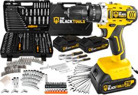 Parafusadeira Furadeira Impacto 21v + Jogo 216 Ferramentas Amarelo The Black Tools Parafusadeira Furadeira Impacto 21v + Jogo 216 Ferramentas Amarelo The Black Tools