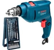 Parafusadeira Furadeira Impacto Bosch Gsb 450 Re Kit 15 Peças X Line 110v