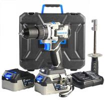 Parafusadeira Furadeira Impacto Brushless 20V High Torque 1/2 polegadas e120Nm 2 Baterias 3Ah e Maleta DEKO Parafusadeira Furadeira Impacto Brushless 20V High Torque 1/2 polegadas e120Nm 2 Baterias 3Ah e Maleta DEKO