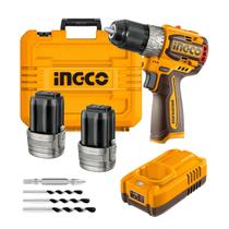 Parafusadeira Furadeira Ingco 16V Com Impacto 60Nm 13mm Com Maleta 2 Baterias E Acessórios