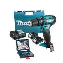 Parafusadeira Furadeira Makita, 12V, com Impacto, 2 Baterias, Carregador, Maleta e Brocas Bosch Profissional HP333DWYE