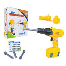 Parafusadeira Furadeira Para Criança Didatico Infantil Pilha