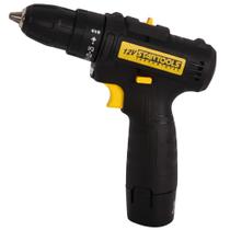 Parafusadeira Furadeira Profissional Sem Fio a Bateria de Litio 12V Mandril 3.8 Reversível com LED e 25 Velocidades Parafusadeira Furadeira Profissional Sem Fio a Bateria de Litio 12V Mandril 3.8 Reversível com LED e 25 Velocidades