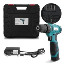 Parafusadeira Furadeira Recarregavel Bivolt + Maleta e Broca Parafusadeira Furadeira Recarregavel Bivolt + Maleta e Broca