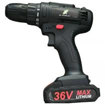 Parafusadeira Furadeira Sem Fio Potênte + 2 Baterias 36v + Acessórios Bivolt Parafusadeira Furadeira Sem Fio Potênte + 2 Baterias 36v + Acessórios Bivolt