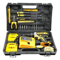 Parafusadeira Furadeira sem fio2 Baterias 24v Maleta Completa