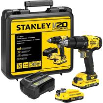 Parafusadeira Furadeira Stanley Scd712d2k-br 20 V Max 2 Ah Bivolt Mandril 1/2" 13 Mm Com Luz Led E Parafusadeira Furadeira Stanley Scd712d2k-br 20 V Max 2 Ah Bivolt Mandril 1/2" 13 Mm Com Luz Led E