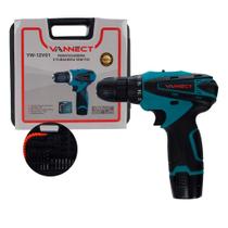 Parafusadeira Furadeira Vannect 1350 Rpm Bivolt 2 Baterias