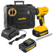 Parafusadeira Furadeira Vonder 2 Baterias 2Ah 18v + 1 Carregador Com Maleta