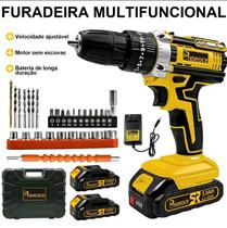Parafusadeira Furadeira WAP 48V Sem Fio Profissional 2 Baterias Bivolt Mandril 10mm