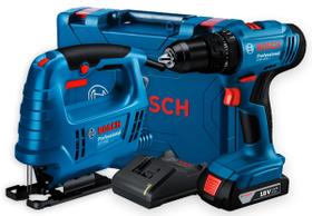 Parafusadeira Gsb 183-li Maleta + Serra Tico-tico 220v Bosch Parafusadeira Gsb 183-li Maleta + Serra Tico-tico 220v Bosch