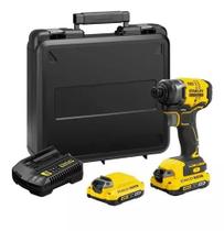 Parafusadeira Impacto 20v 2 Bateria Maleta Sbi810d2k Stanley