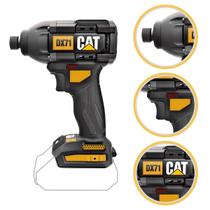 Parafusadeira Impacto a Bateria Torque 215nm Cat Profissional 1 4 pol Brushless 18V Potente Sem Fio Parafusadeira Impacto a Bateria Torque 215nm Cat Profissional 1 4 pol Brushless 18V Potente Sem Fio