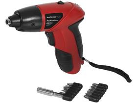 Parafusadeira Multilaser a Bateria 4,8V 1/4” - 15 Peças HO031