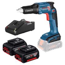 Parafusadeira Para Drywall GSR 18 V-EC TE Com 2 Baterias 18V e Carregador - Bosch Parafusadeira Para Drywall GSR 18 V-EC TE Com 2 Baterias 18V e Carregador - Bosch