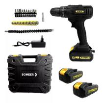 Parafusadeira Portátil com 2 baterias 21V + Kit Maleta com Acessórios - Bivolt Parafusadeira Portátil com 2 baterias 21V + Kit Maleta com Acessórios - Bivolt