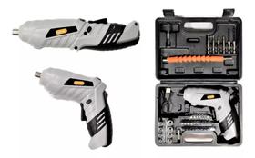 Parafusadeira Portátil com Bateria Recarregável e 47 Acessórios