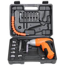 Parafusadeira Sem Fio Vulkano 4.8V com Kit 45 Peças e LED Ideal para Reparos Domésticos