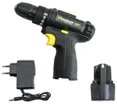 Parafusadeira titanium special edition preta 12v 1,2ah