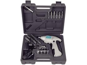 Parafusadeira Tramontina a Bateria 4,8V 1/4” - com Maleta 46 Peças 42380046