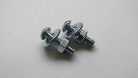 Parafuso 3/16x2" Ferro Maquina 30 Peças Cromado